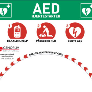 Informationstavle til Rotaid varmeskabe