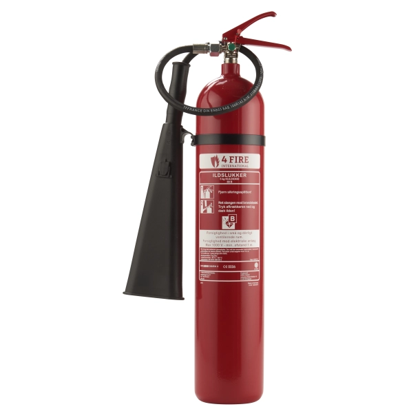5 kg Co2 Brandslukker, rød fra 4 FIRE
