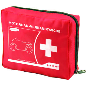 Kompakt førstehjælpstaske til motorcykel