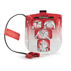 Trænings stødpads til AED m. ledning