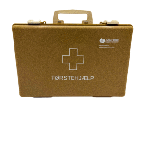 Komplet førstehjælpskasse – bæredygtigt italiensk design. Model Small